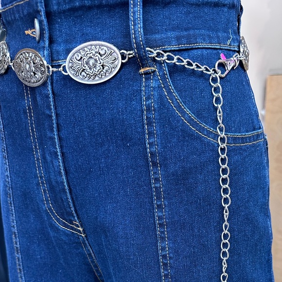 New! Western Cowgirl Oval Waist Chain Belt for Women - Picture 6 of 9